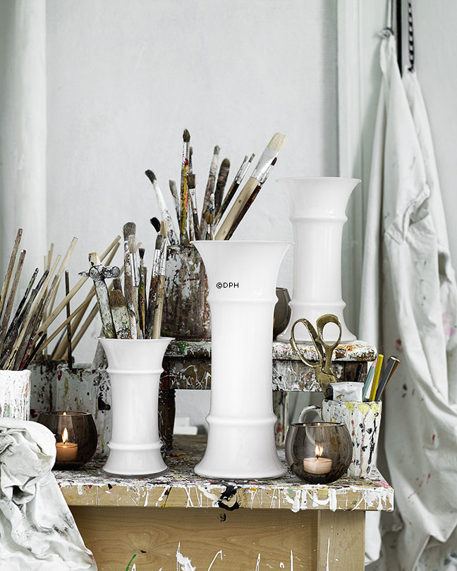 Holmegaard MB vase, opal, stor