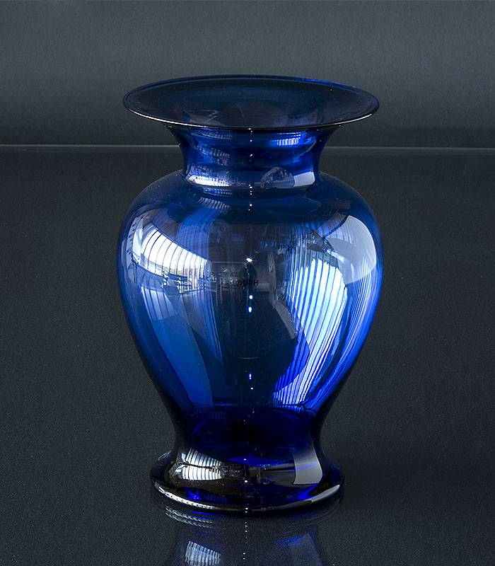 Holmegaard Amfora vase, blå, stor