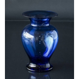 Holmegaard Amfora Vase blau, stor