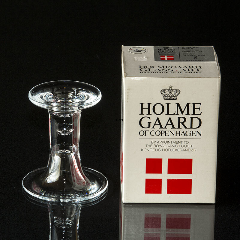 Holmegaard Merkur lysestage, klar, lille