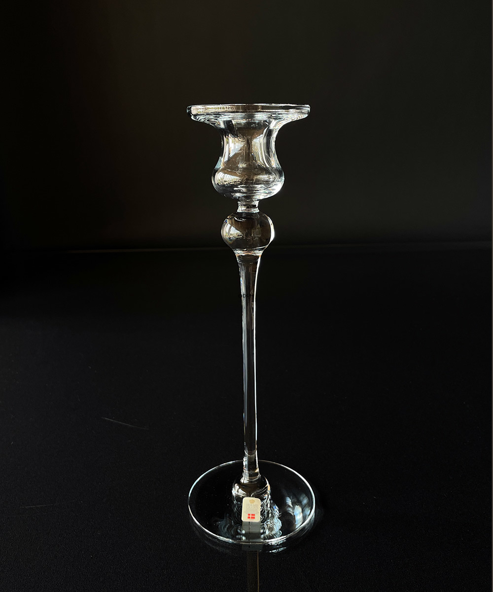 Holmegaard Cassiopeia lysestage, klar, mellem