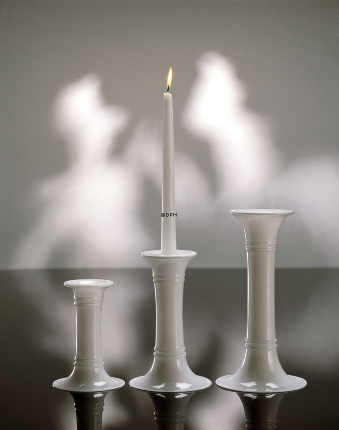 Holmegaard MB lysestage, opal, mellem