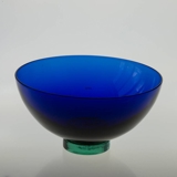 Holmegaard Harlekin skål, blå, stor