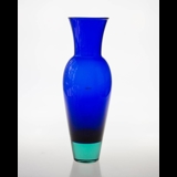 Holmegaard Harlekin vase, blå,stor