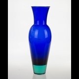 Holmegaard Harlekin Vase, blue, large