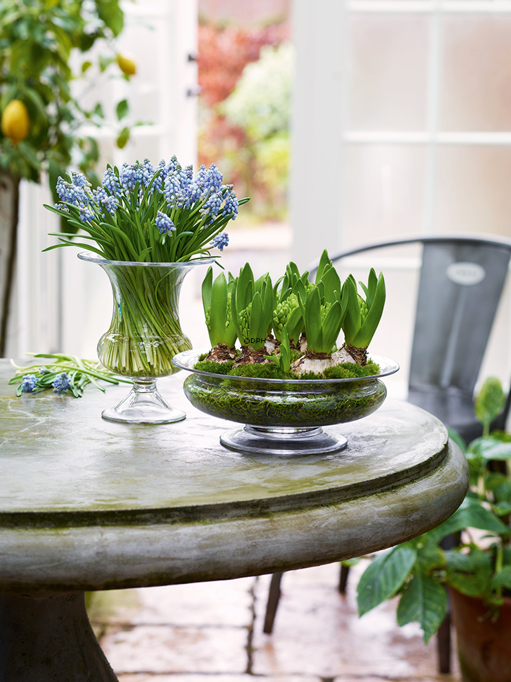 Holmegaard Old English blomsterskål, stor