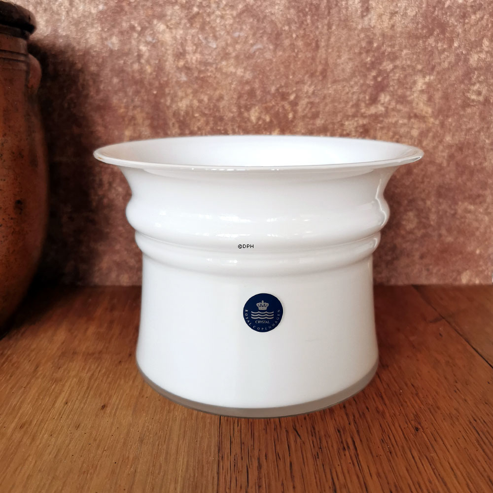 Holmegaard Harmony urtepotteskjuler, opal, mellem