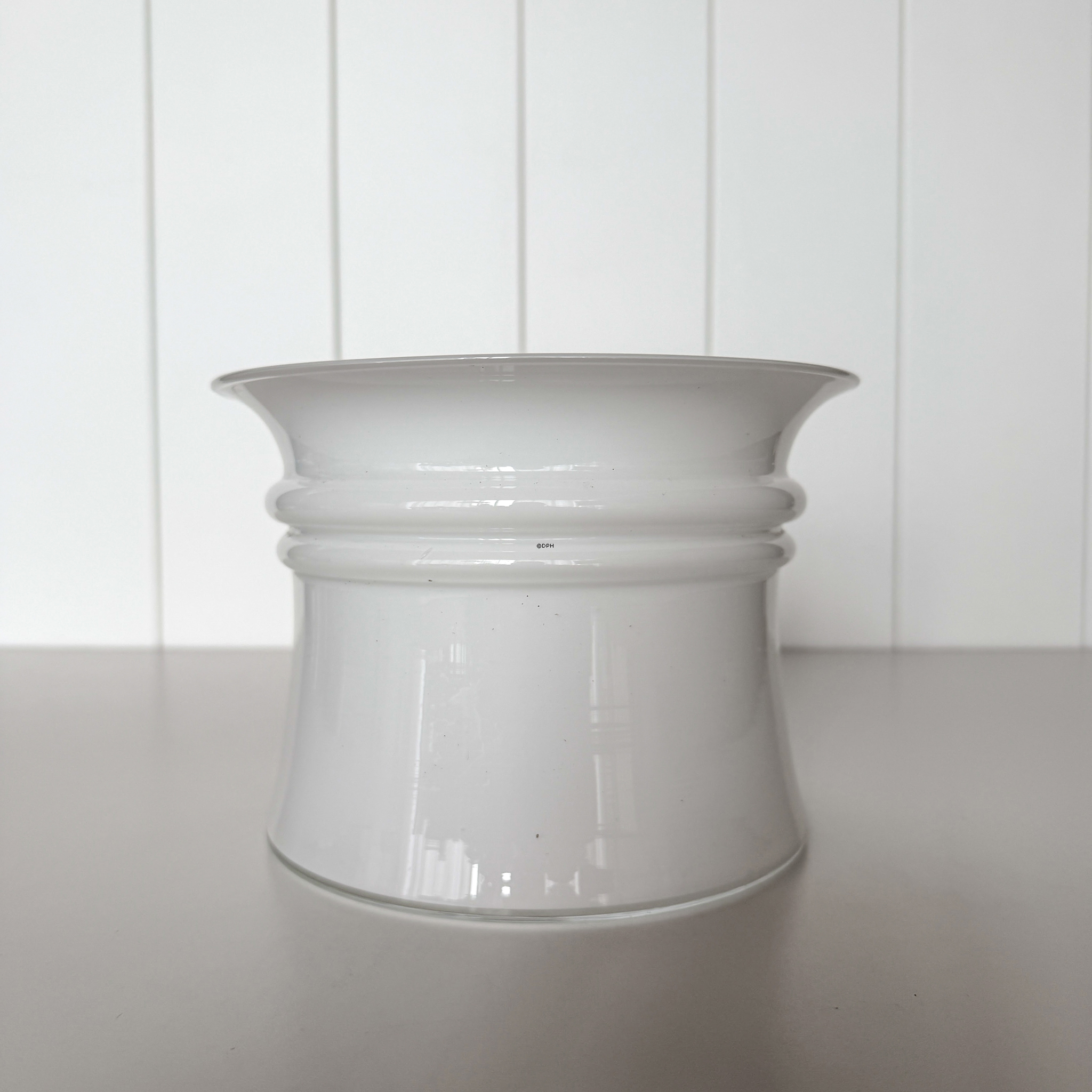 Holmegaard Harmony stor urtepotteskjuler opal Ø20 cm