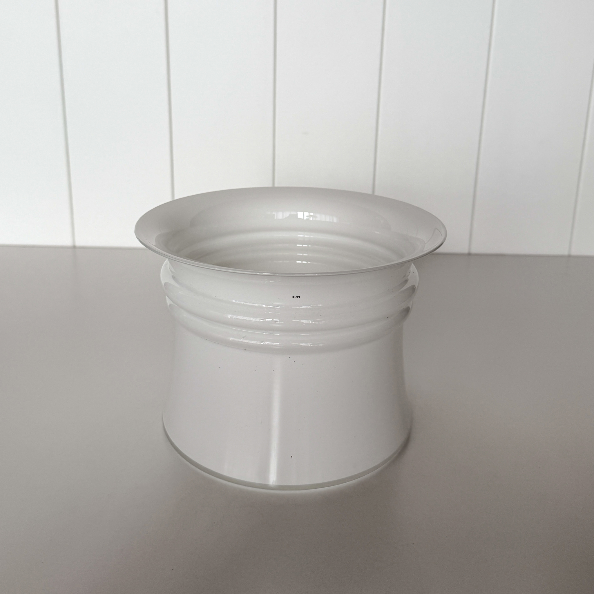 Holmegaard Harmony stor urtepotteskjuler opal Ø20 cm