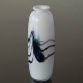 Holmegaard vase Atlantis med blå striber 