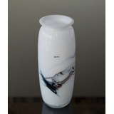 Holmegaard vase Atlantis med blå striber