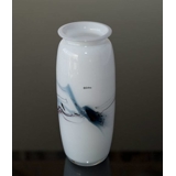 Holmegaard vase Atlantis med blå striber