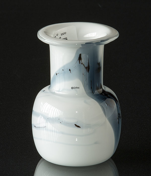 Holmegaard lysestage Atlantis med blå striber, lille