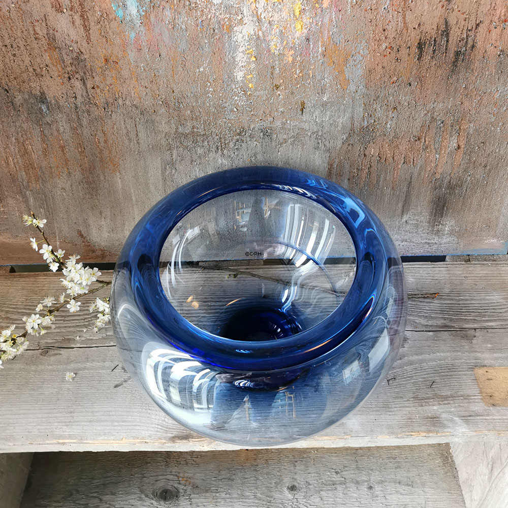 Holmegaard Provence skål, safirblå, stor