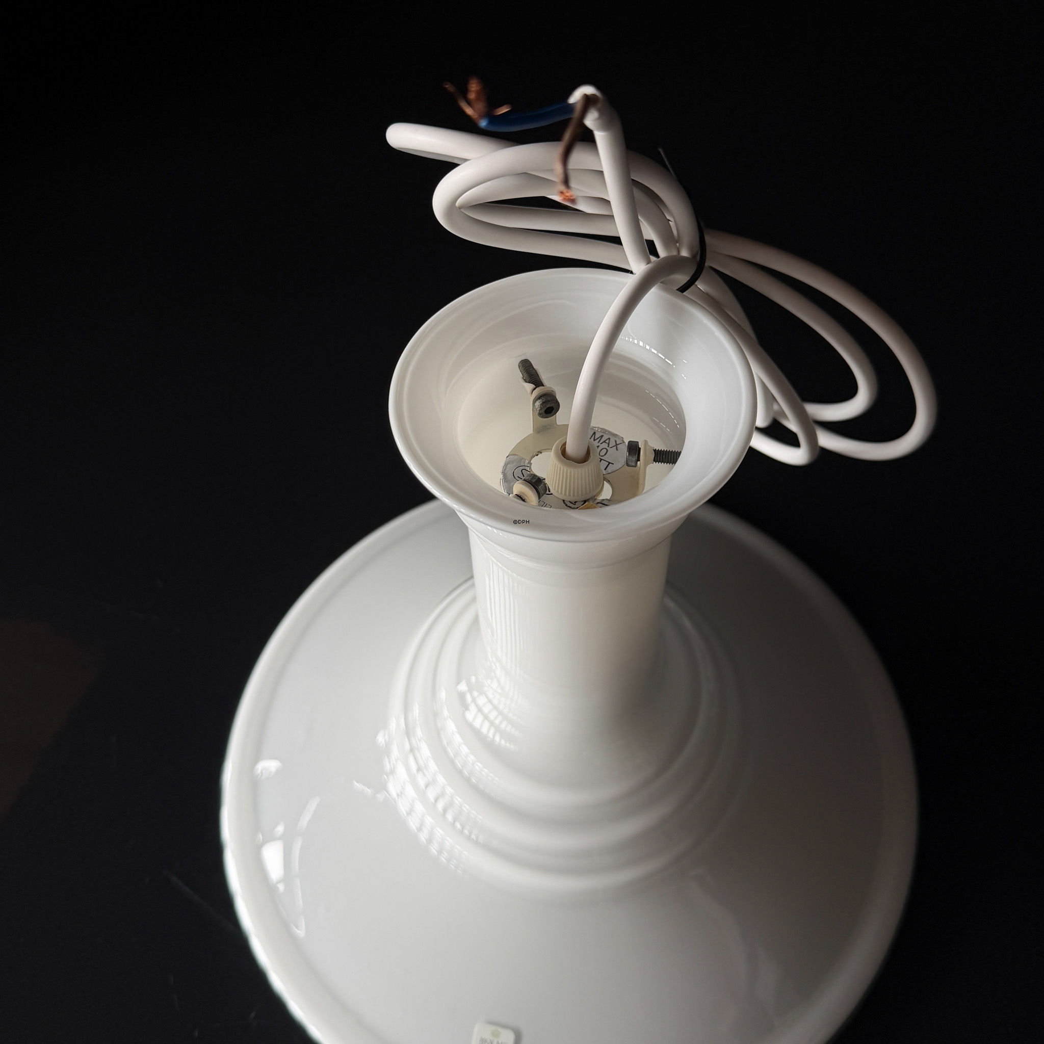 Holmegaard Mythos Pendel 300 -  Opal Hvid Ø30 cm (Brugt )