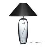Rund lampeskærm lav model 19 cm, sort chintz stof, (passer til Holmegaard stor Napoli, nr. 4363312 og Holmegaard Grace nr. 4363140 og 4363142)