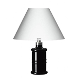 Rund lampeskærm høj model 19 cm i højden, hvid chintz stof, (evt. Holmegaard Apoteker lampe, mini nr. 4363273)