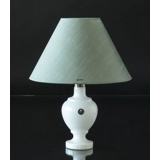 Round lampshade tall model height 16 cm, light green silk fabric