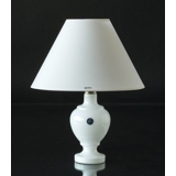 Round lampshade tall model height 16 cm, white chintz fabric