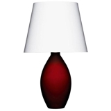 Holmegaard Cocoon (Base) Bordlampe, rød, stor - Udgået af produktion