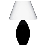 Holmegaard Cocoon (Base) Bordlampe, sort, stor - Udgået af produktion