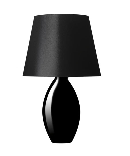 Holmegaard Cocoon (Base) Bordlampe, sort, stor - Udgået af produktion