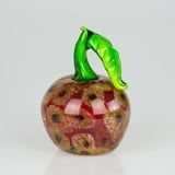 Glass Apple, Red, 13cm, Hand Blown Glass Art,