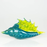 Glass Shell Bowl, Hand Blown Glass,