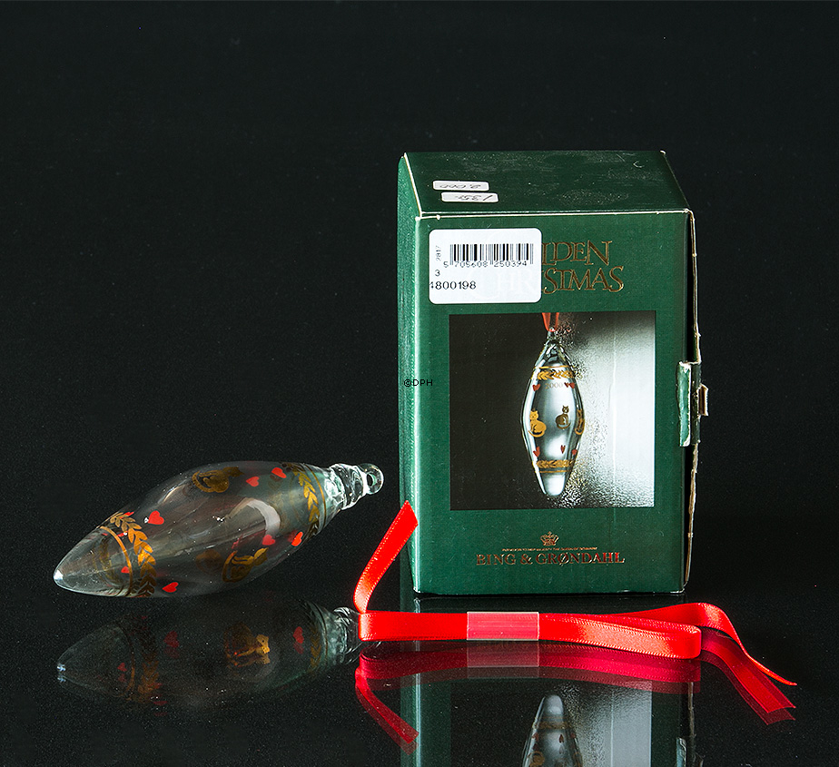 Kat Glasornament Holmegaard 2000