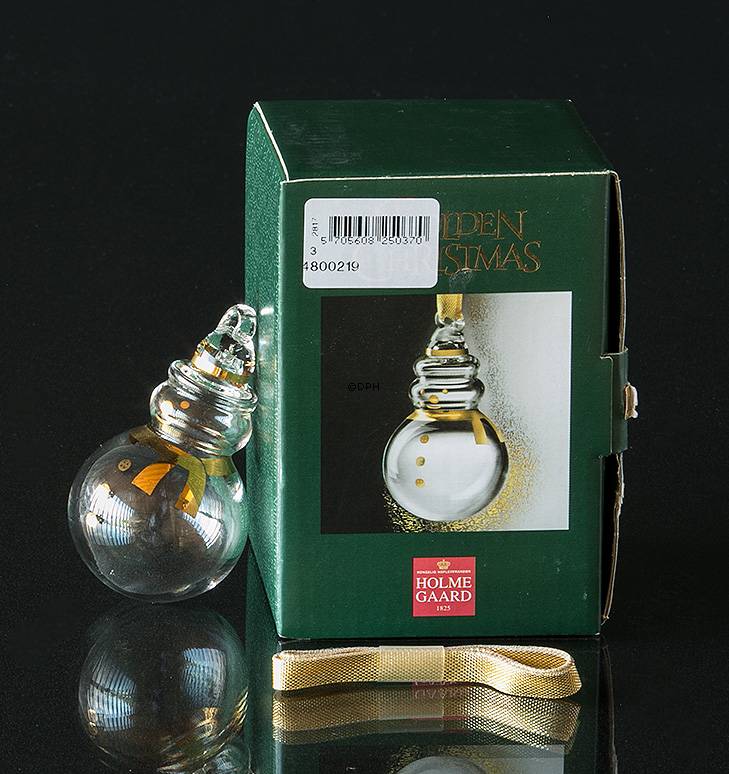 Årets glasornament 2004 Snemand Holmegaard