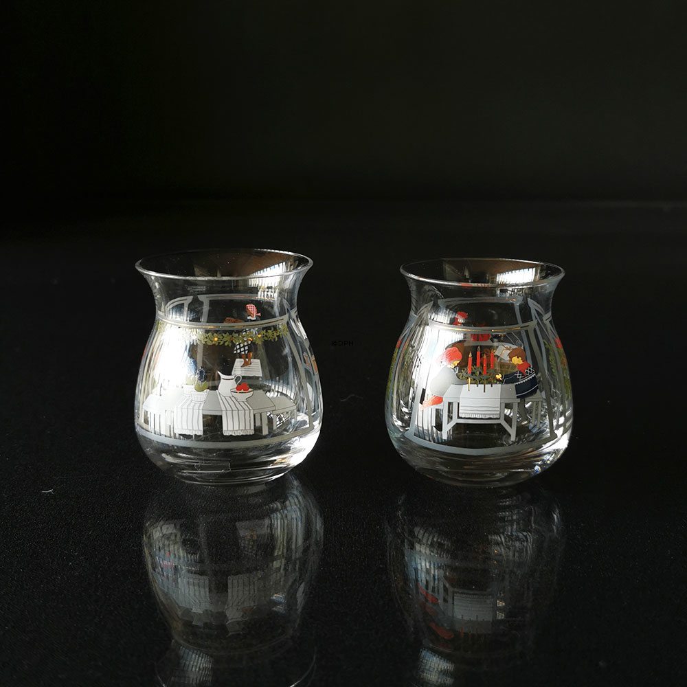 Julelyslygter (fyrfadsstager) 2024, 2 stk. Holmegaard Christmas