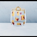 Holmegaard Crystal Christmas bisquit jar