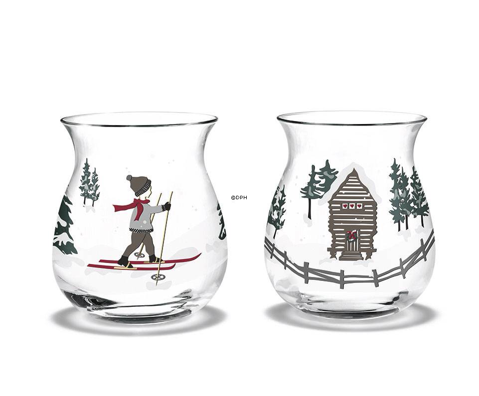 Julelyslygter (fyrfadsstager) 2019, 2 stk. Holmegaard Christmas