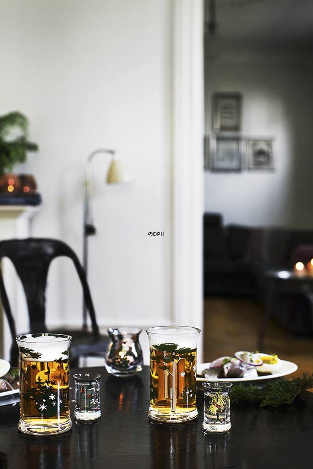Juledramglas 2014, 2 stk. Holmegaard Christmas