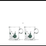 Hot drink glass 2014, 2 pcs. Holmegaard Christmas
