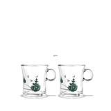 Hot Drink Gläser 2014, 2 Stück Holmegaard Christmas
