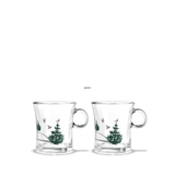 Hot drink glass 2014, 2 pcs. Holmegaard Christmas