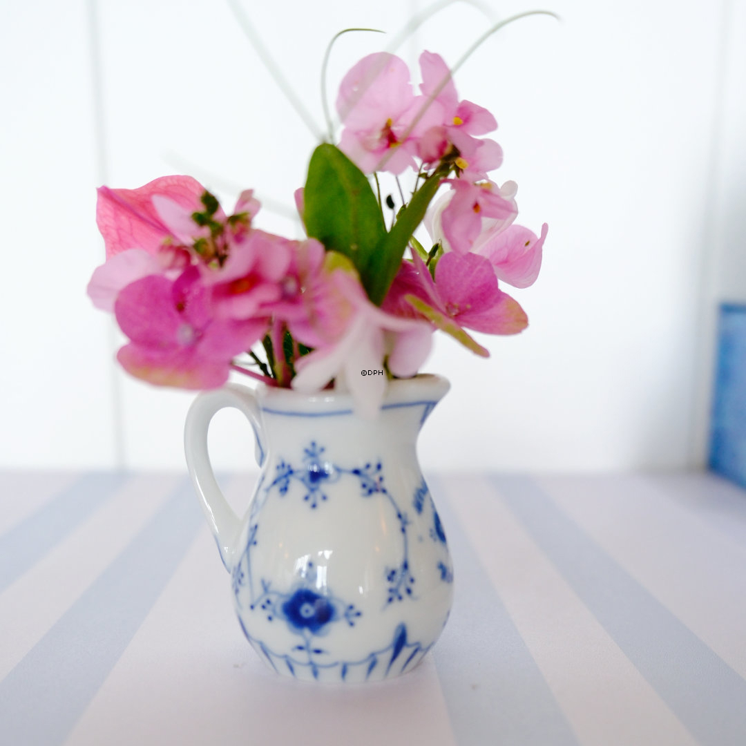 Blåmalet stel hotelporcelæn, flødekande, lille, Bing & Grøndahl nr. 1038