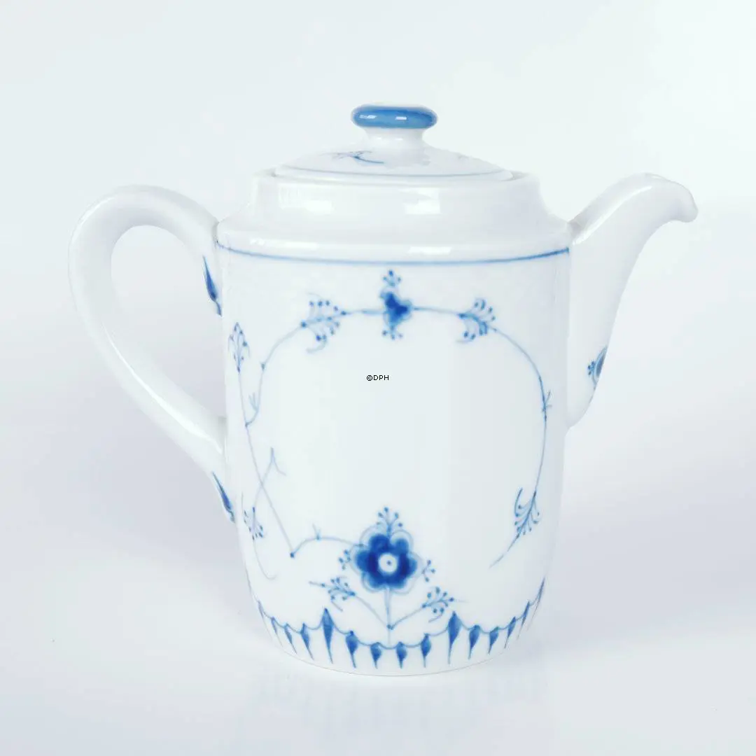 Blåmalet Hotelporcelæn kaffekande, Musselmalet Bing & Grøndahl nr. 1050