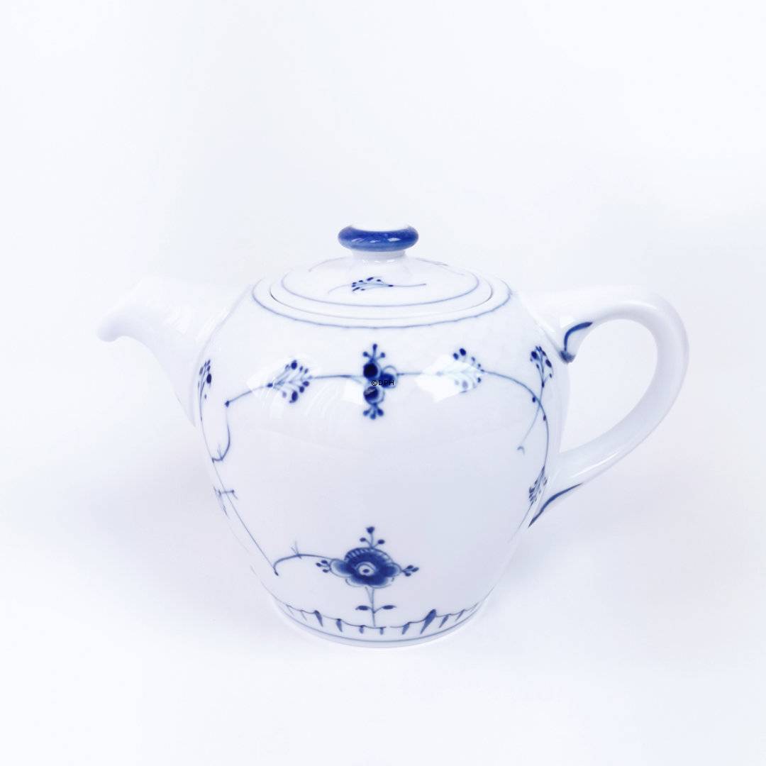 Blåmalet Hotelporcelæn lille teakande, Musselmalet Bing & Grøndahl nr. 1050