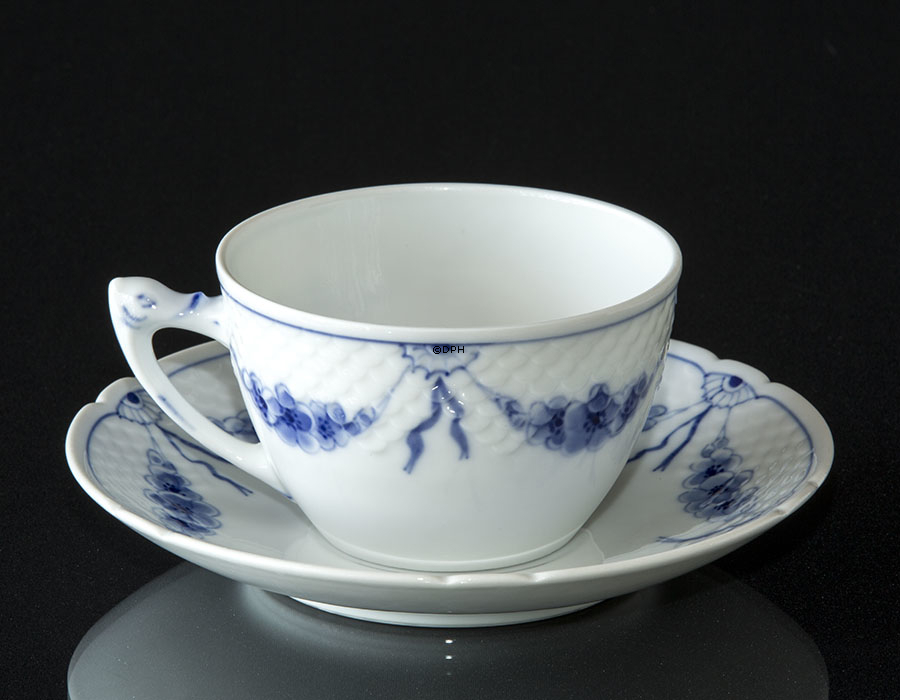 Empire stel morgenkop med underkop, Bing & Grøndahl nr. 104