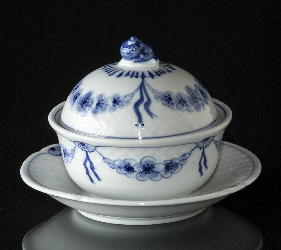 Empire stel skål med låg, smørskål eller marmeladeskål Bing & Grøndahl nr. 35