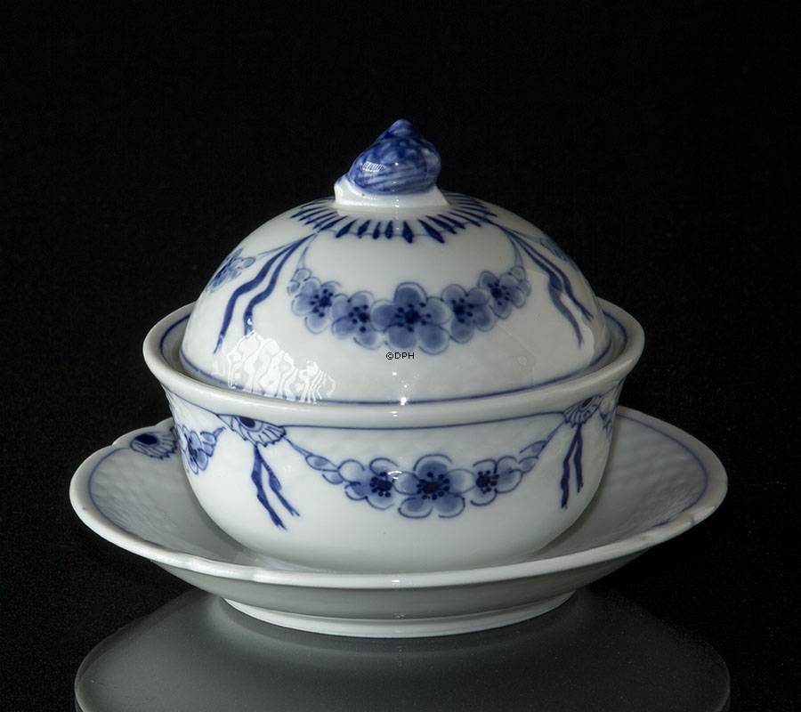 Empire stel skål med låg, smørskål eller marmeladeskål Bing & Grøndahl nr. 35