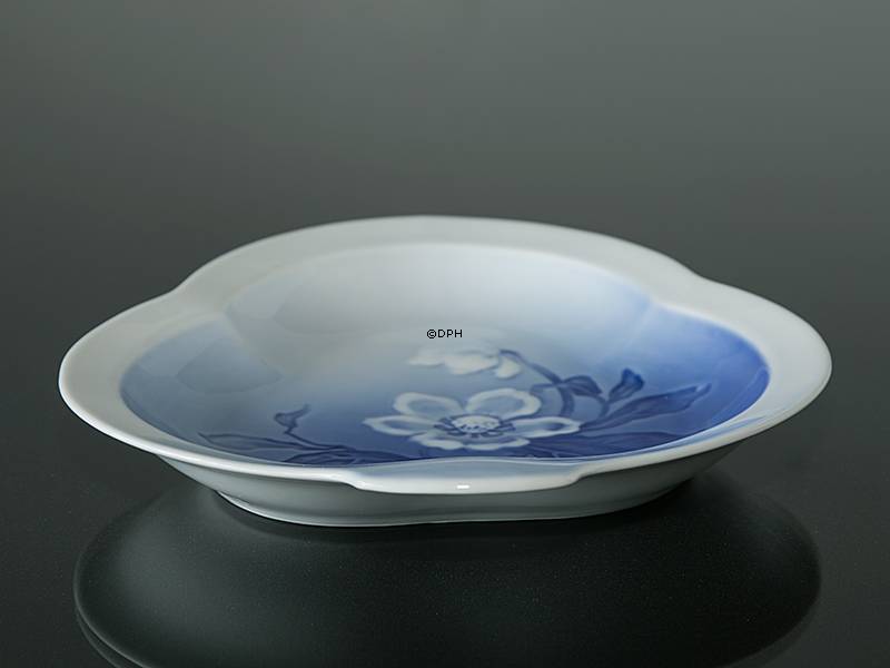 Julerose, kagefad, bladform 20cm nr. 42A, Bing & Grøndahl