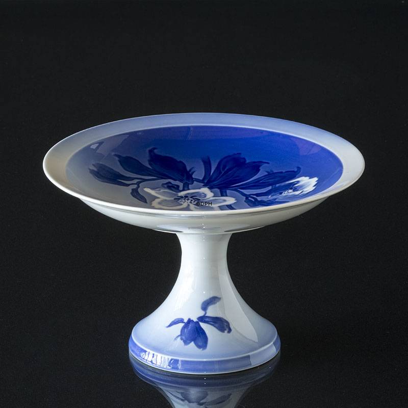 Julerose, Opsats rund skål på fod 22cm, Bing & Grøndahl nr. 64