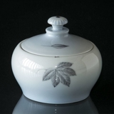 Leaves sugar bowl with lid, Bing & Grondahl no. 94