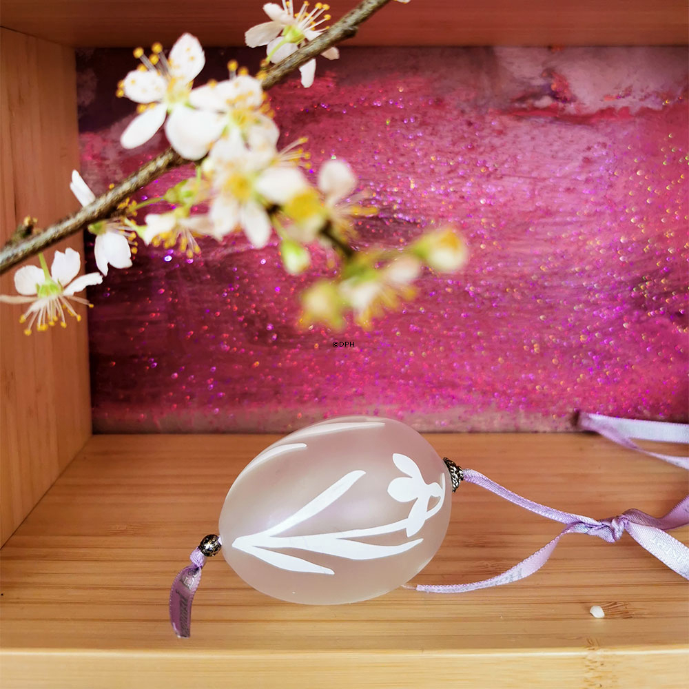 Holmegaard Påskeæg, lille, med lilla bånd