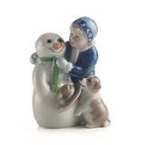 Elsa baut einen Schneemann, Royal Copenhagen Figur Nr. 006