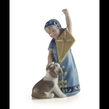 Else with puppy and kite, Royal Copenhagen figurine no. 007
