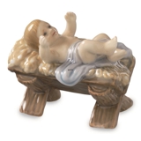 Weihnachtskrippe, Das Jesuskind in seiner Krippe, Royal Copenhagen Figur Nr. 021